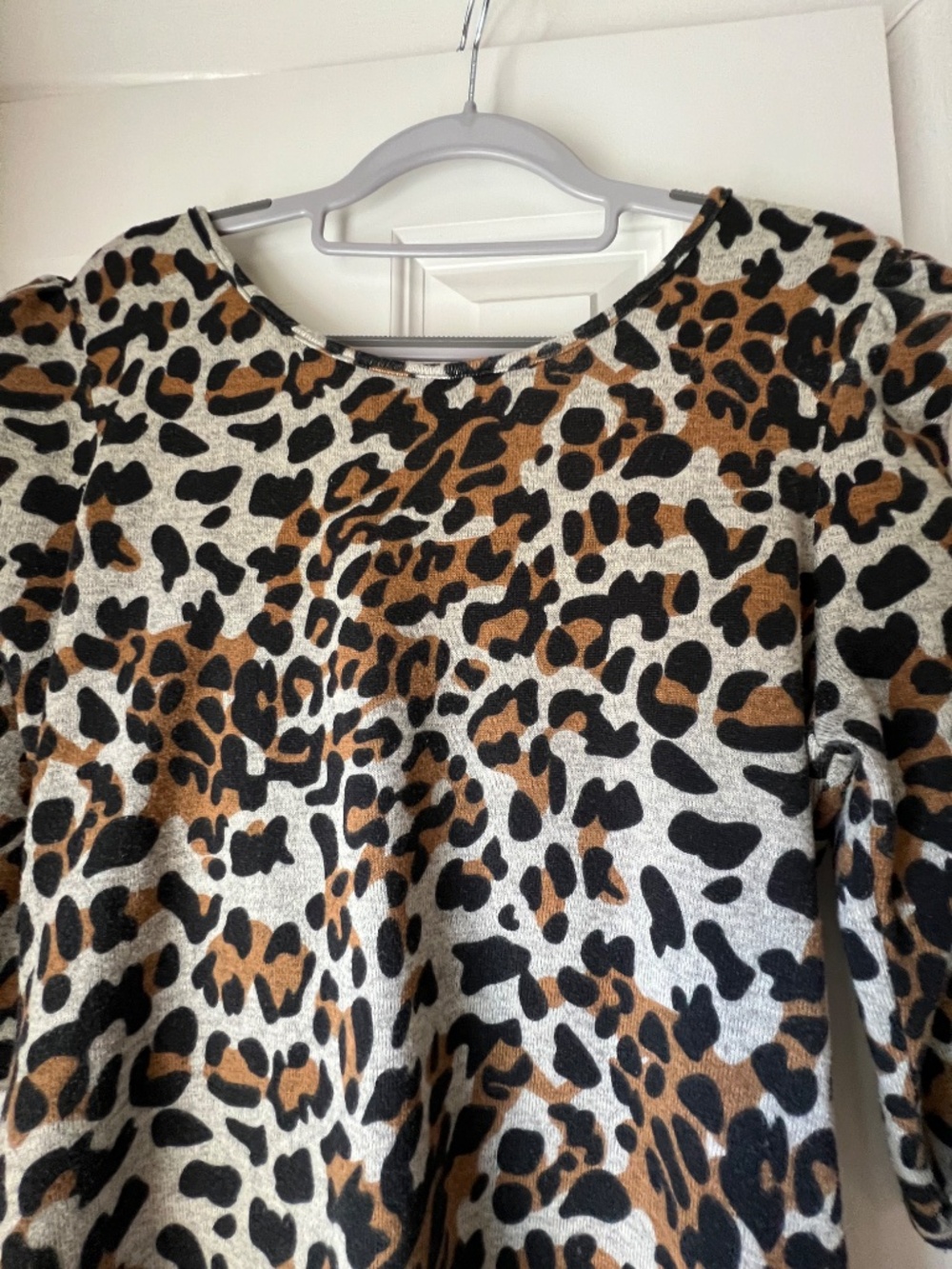 Voodoo Vixen Leopard Print Top Von Teese Curve Ruched Shoulder & Front Bodice L - Picture 7 of 9